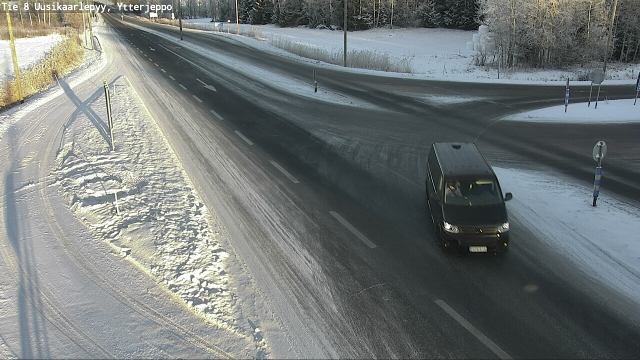 Weather Camera Image Väg 8 Nykarleby, Ytterjeppo, Uusikaarlepyy, Pohjanmaa