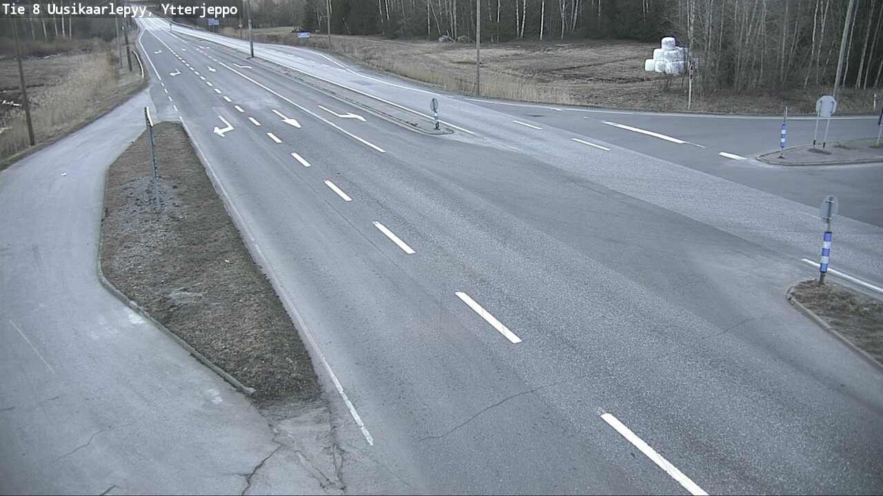 Weather Camera Image Road 8 Uusikaarlepyy, Ytterjeppo, Uusikaarlepyy, Pohjanmaa