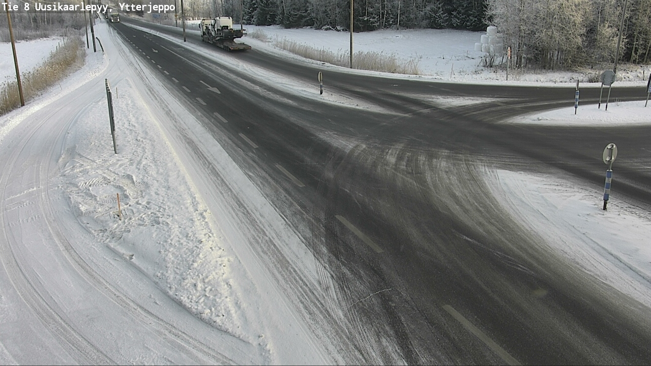 Weather Camera Image Road 8 Uusikaarlepyy, Ytterjeppo, Uusikaarlepyy, Pohjanmaa