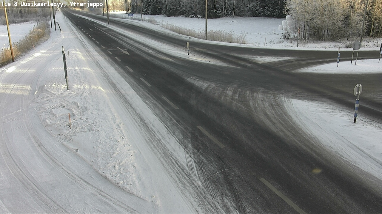Weather Camera Image Road 8 Uusikaarlepyy, Ytterjeppo, Uusikaarlepyy, Pohjanmaa