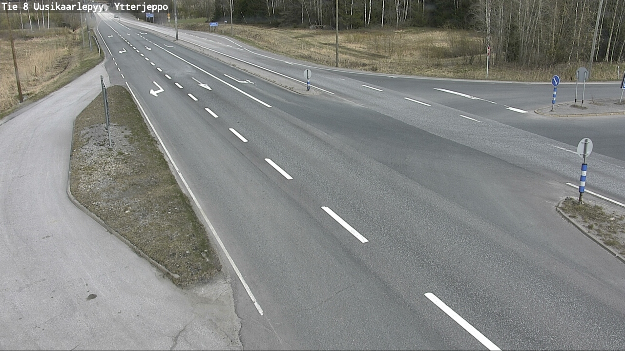 Weather Camera Image Road 8 Uusikaarlepyy, Ytterjeppo, Uusikaarlepyy, Pohjanmaa
