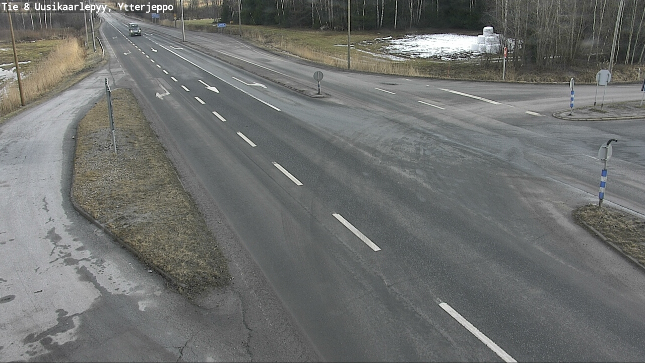 Weather Camera Image Väg 8 Nykarleby, Ytterjeppo, Uusikaarlepyy, Pohjanmaa