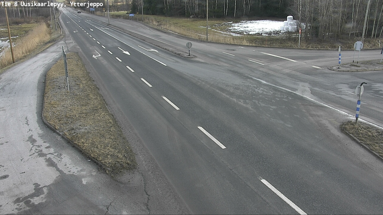 Weather Camera Image Väg 8 Nykarleby, Ytterjeppo, Uusikaarlepyy, Pohjanmaa