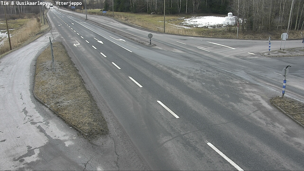 Weather Camera Image Road 8 Uusikaarlepyy, Ytterjeppo, Uusikaarlepyy, Pohjanmaa