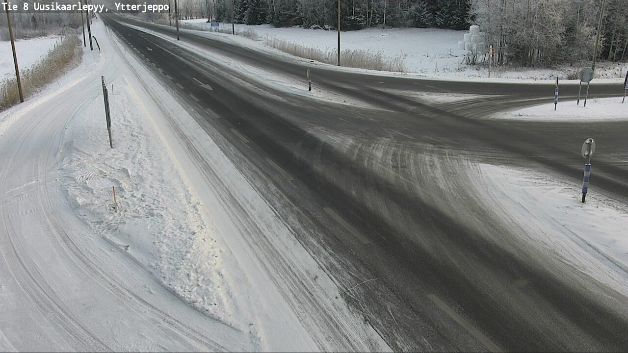 Weather Camera Image Road 8 Uusikaarlepyy, Ytterjeppo, Uusikaarlepyy, Pohjanmaa