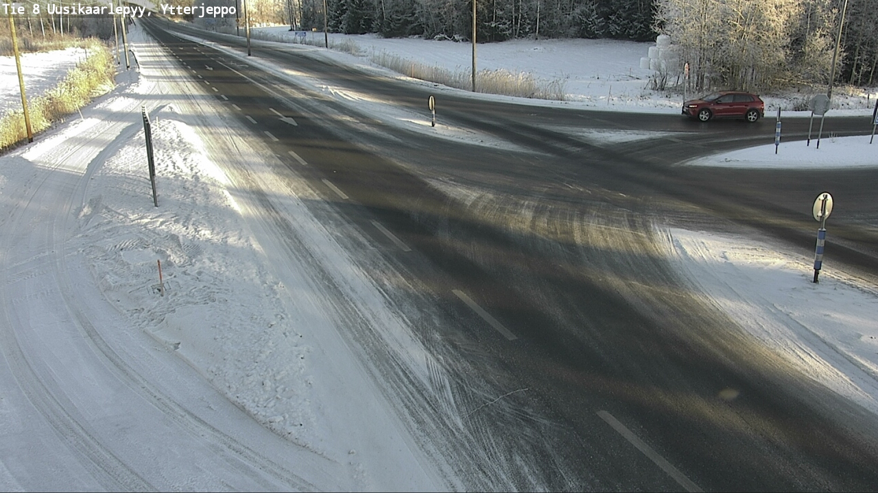 Weather Camera Image Road 8 Uusikaarlepyy, Ytterjeppo, Uusikaarlepyy, Pohjanmaa