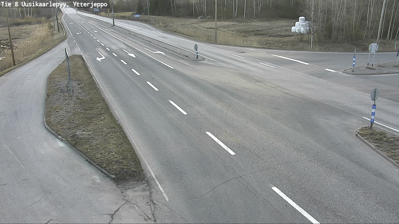 Weather Camera Image Väg 8 Nykarleby, Ytterjeppo, Uusikaarlepyy, Pohjanmaa