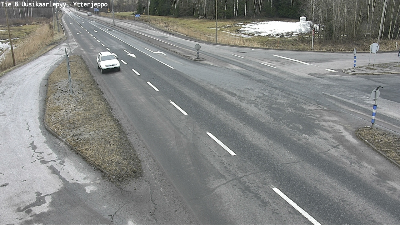 Weather Camera Image Road 8 Uusikaarlepyy, Ytterjeppo, Uusikaarlepyy, Pohjanmaa