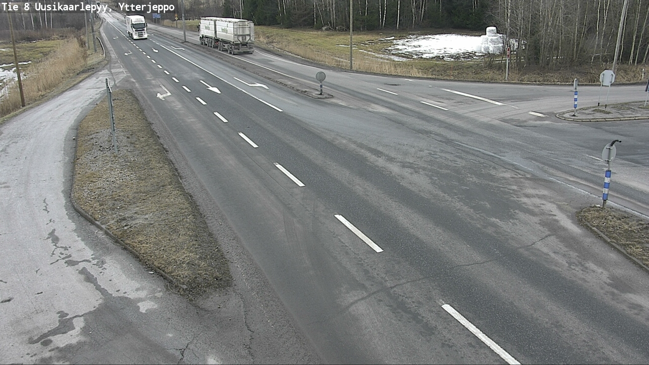 Weather Camera Image Road 8 Uusikaarlepyy, Ytterjeppo, Uusikaarlepyy, Pohjanmaa