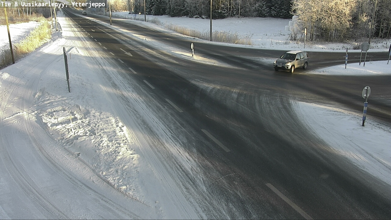 Weather Camera Image Road 8 Uusikaarlepyy, Ytterjeppo, Uusikaarlepyy, Pohjanmaa