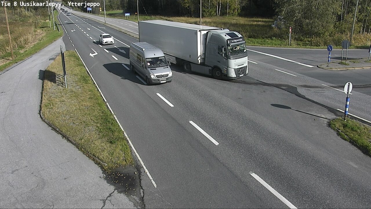 Weather Camera Image Väg 8 Nykarleby, Ytterjeppo, Uusikaarlepyy, Pohjanmaa