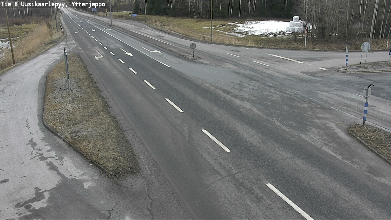 Weather Camera Image Väg 8 Nykarleby, Ytterjeppo, Uusikaarlepyy, Pohjanmaa