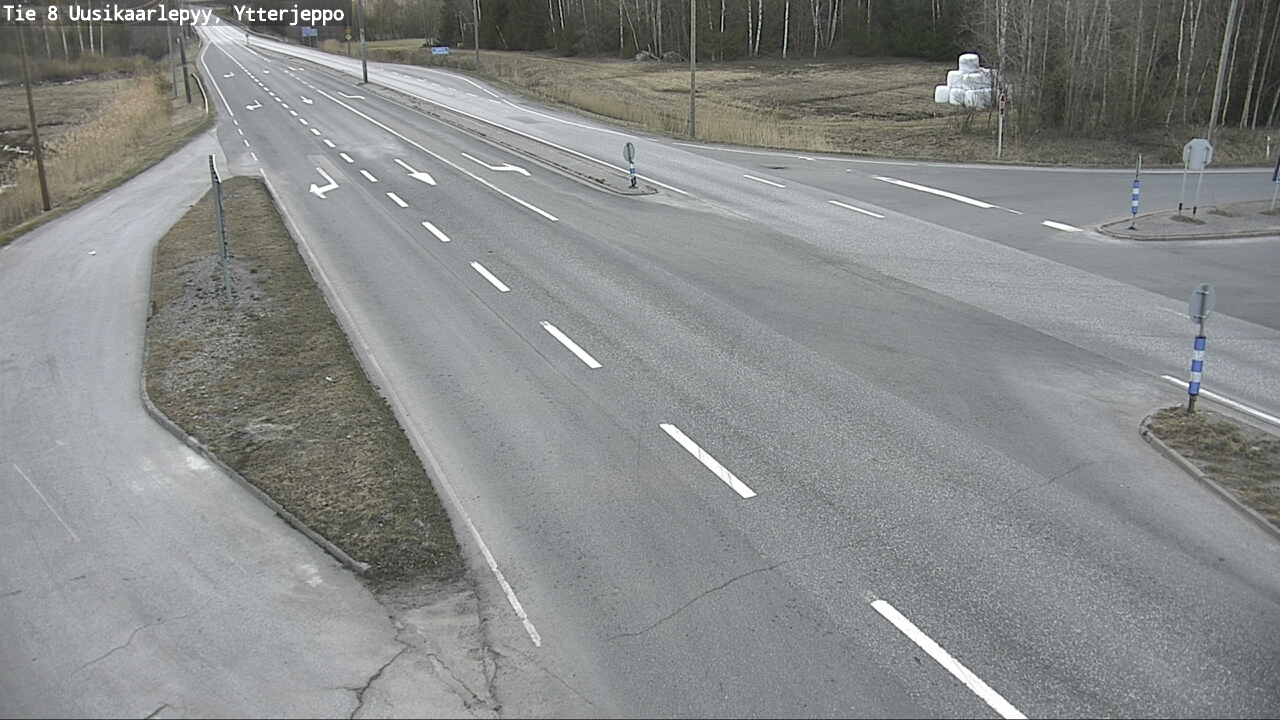 Weather Camera Image Road 8 Uusikaarlepyy, Ytterjeppo, Uusikaarlepyy, Pohjanmaa