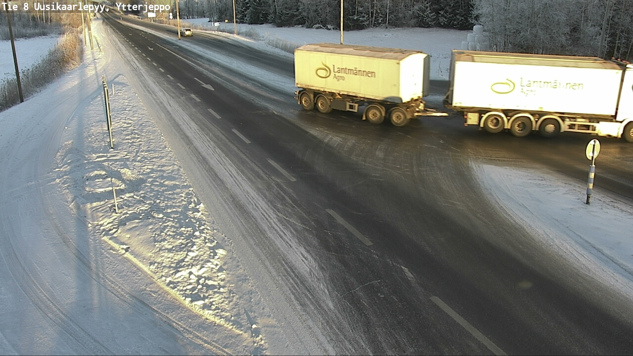 Weather Camera Image Väg 8 Nykarleby, Ytterjeppo, Uusikaarlepyy, Pohjanmaa