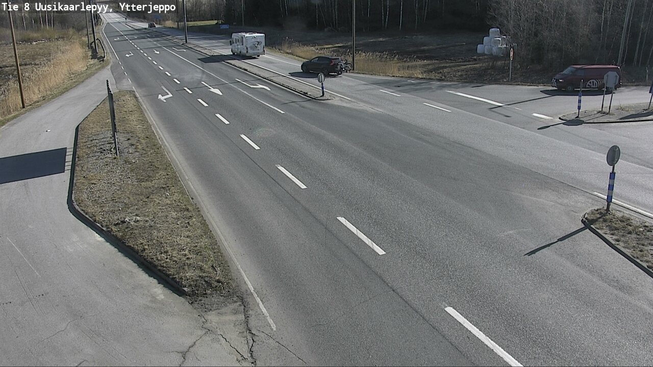 Weather Camera Image Road 8 Uusikaarlepyy, Ytterjeppo, Uusikaarlepyy, Pohjanmaa