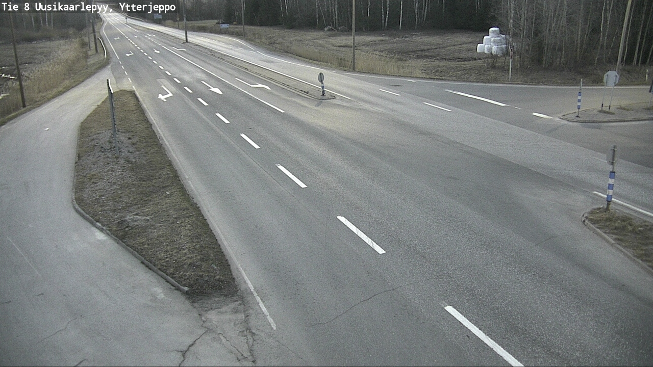 Weather Camera Image Road 8 Uusikaarlepyy, Ytterjeppo, Uusikaarlepyy, Pohjanmaa