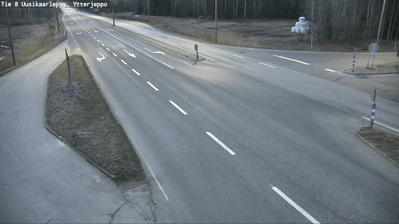 Weather Camera Image Road 8 Uusikaarlepyy, Ytterjeppo, Uusikaarlepyy, Pohjanmaa