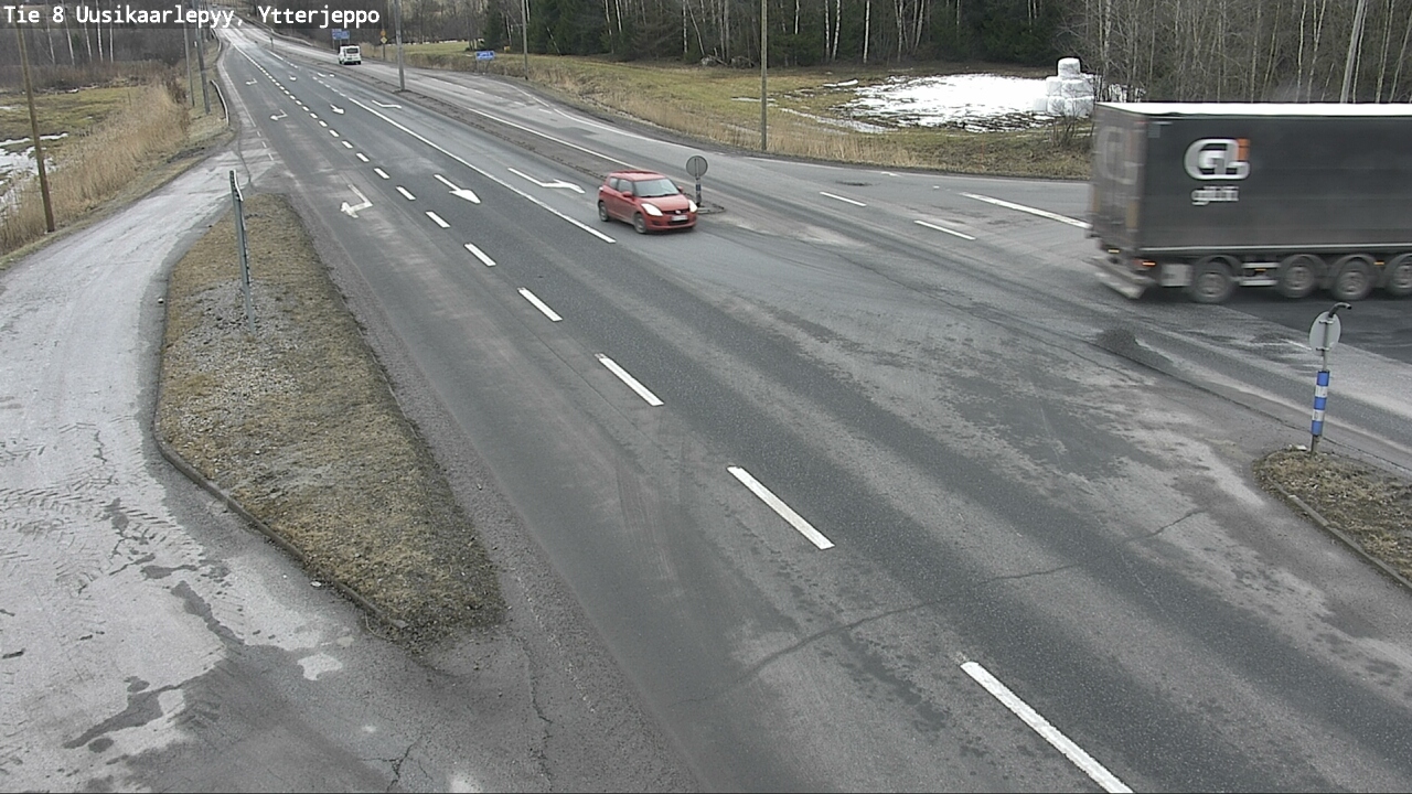 Weather Camera Image Väg 8 Nykarleby, Ytterjeppo, Uusikaarlepyy, Pohjanmaa