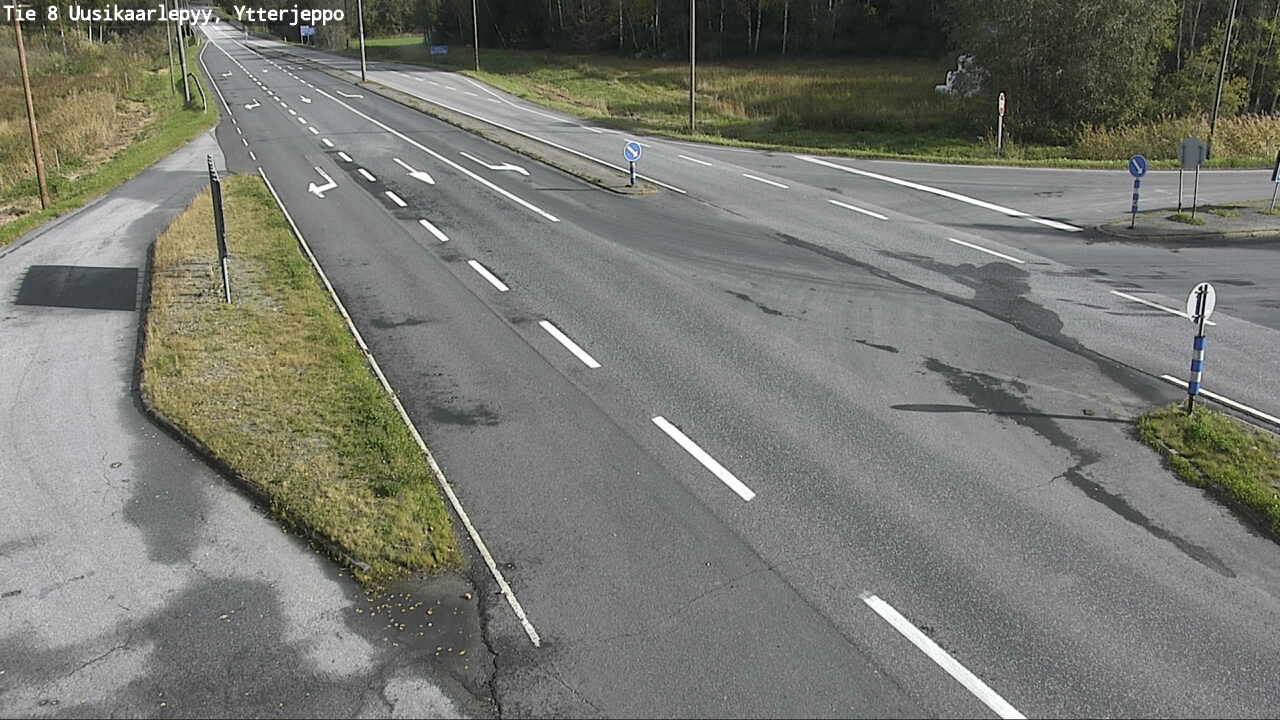Weather Camera Image Road 8 Uusikaarlepyy, Ytterjeppo, Uusikaarlepyy, Pohjanmaa