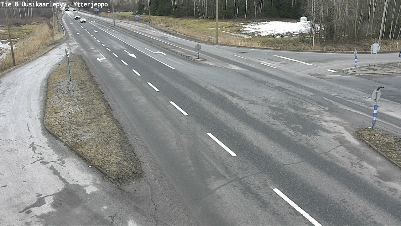 Weather Camera Image Väg 8 Nykarleby, Ytterjeppo, Uusikaarlepyy, Pohjanmaa