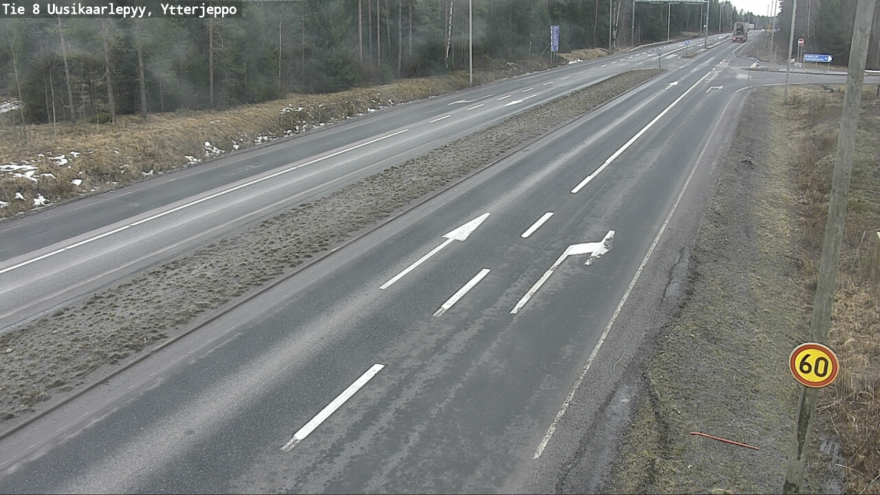 Weather Camera Image Road 8 Uusikaarlepyy, Ytterjeppo, Uusikaarlepyy, Pohjanmaa
