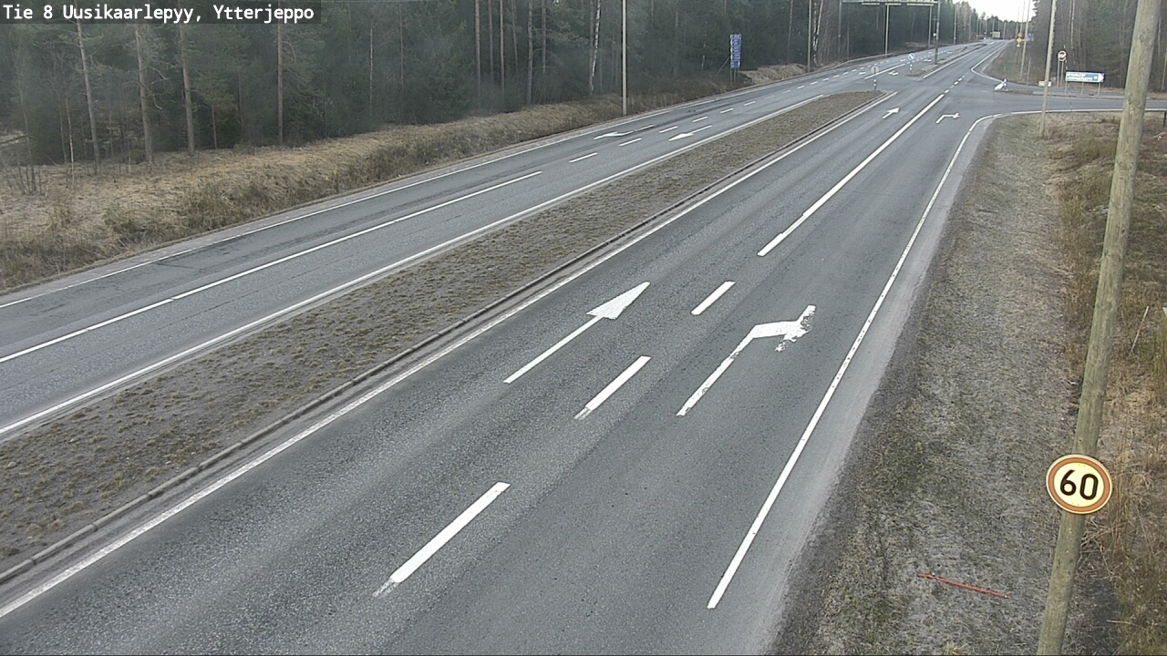 Kelikamerat Kuva Tie 8 Uusikaarlepyy, Ytterjeppo, Uusikaarlepyy, Pohjanmaa