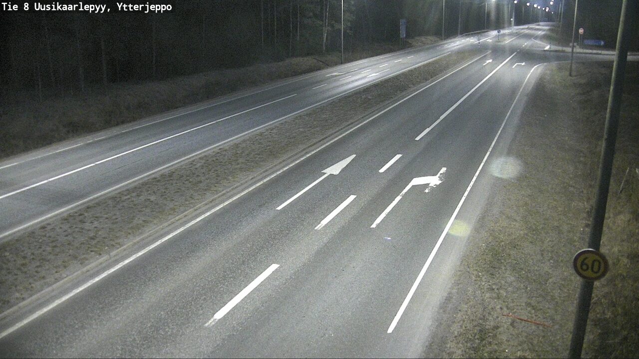 Weather Camera Image Road 8 Uusikaarlepyy, Ytterjeppo, Uusikaarlepyy, Pohjanmaa