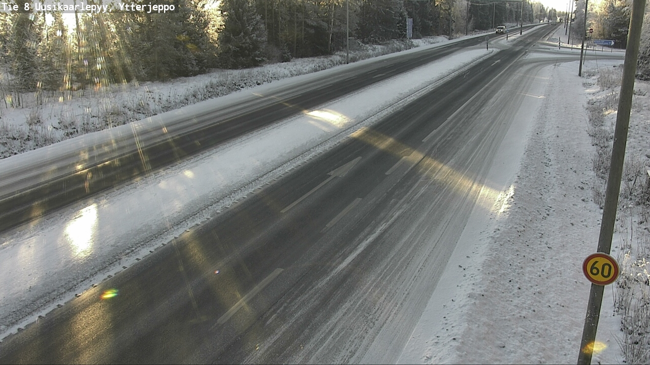 Weather Camera Image Road 8 Uusikaarlepyy, Ytterjeppo, Uusikaarlepyy, Pohjanmaa