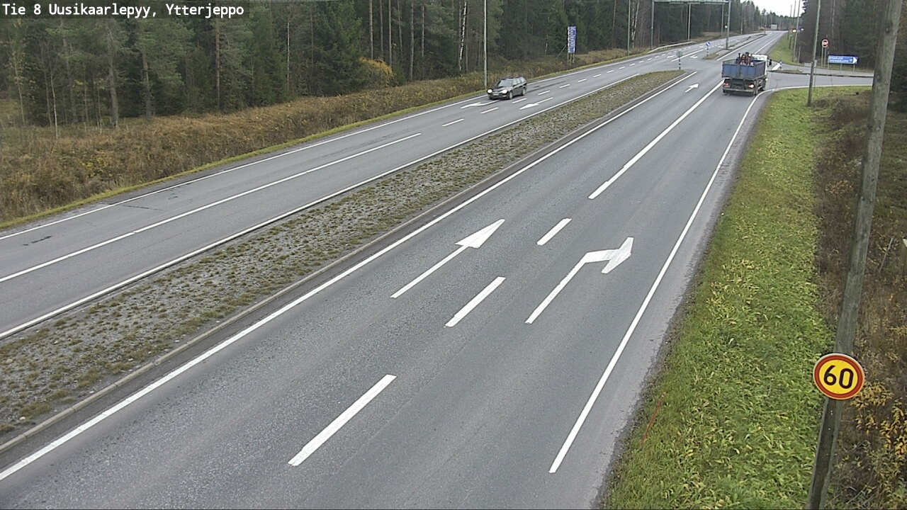 Kelikamerat Kuva Tie 8 Uusikaarlepyy, Ytterjeppo, Uusikaarlepyy, Pohjanmaa