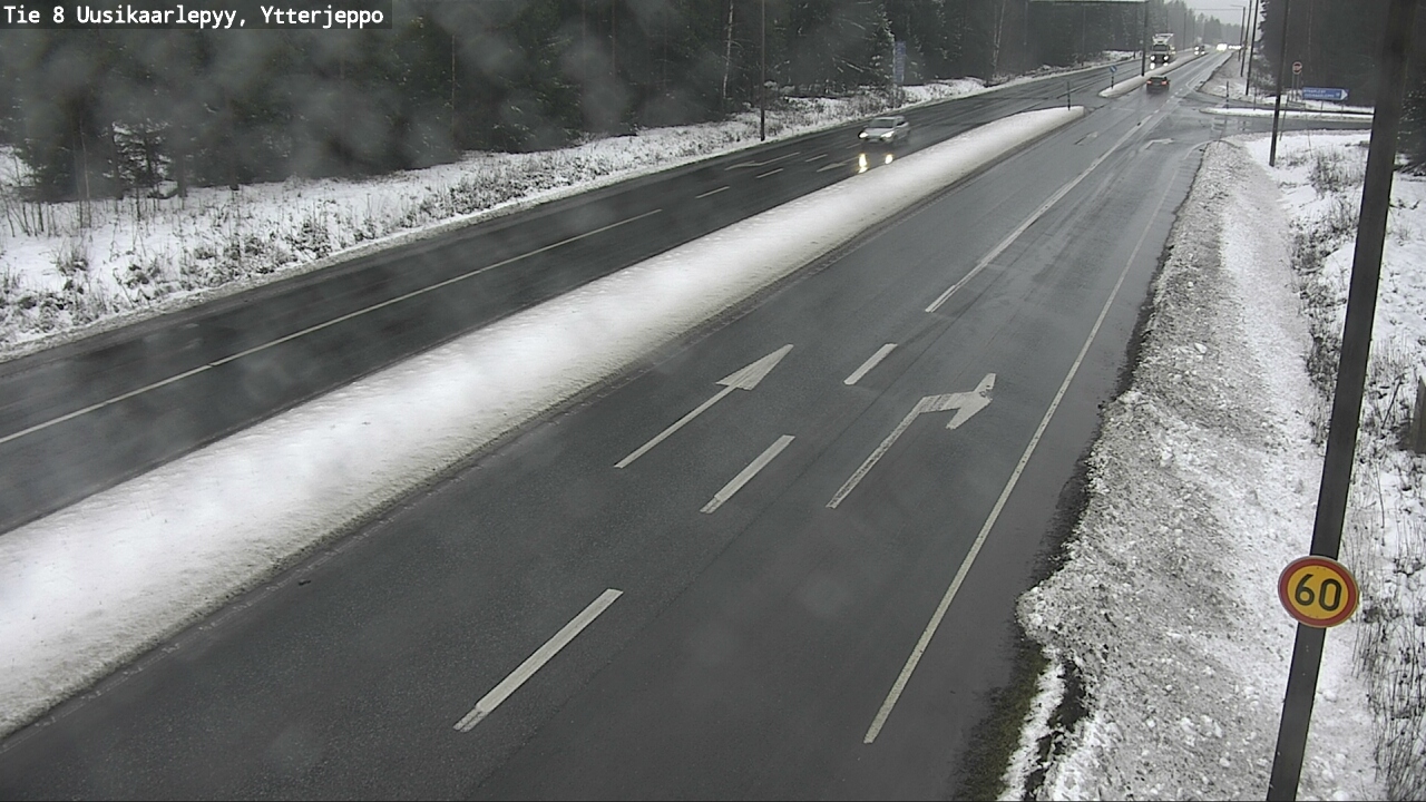 Weather Camera Image Väg 8 Nykarleby, Ytterjeppo, Uusikaarlepyy, Pohjanmaa
