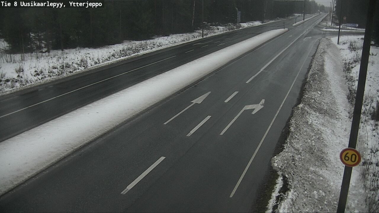 Weather Camera Image Väg 8 Nykarleby, Ytterjeppo, Uusikaarlepyy, Pohjanmaa