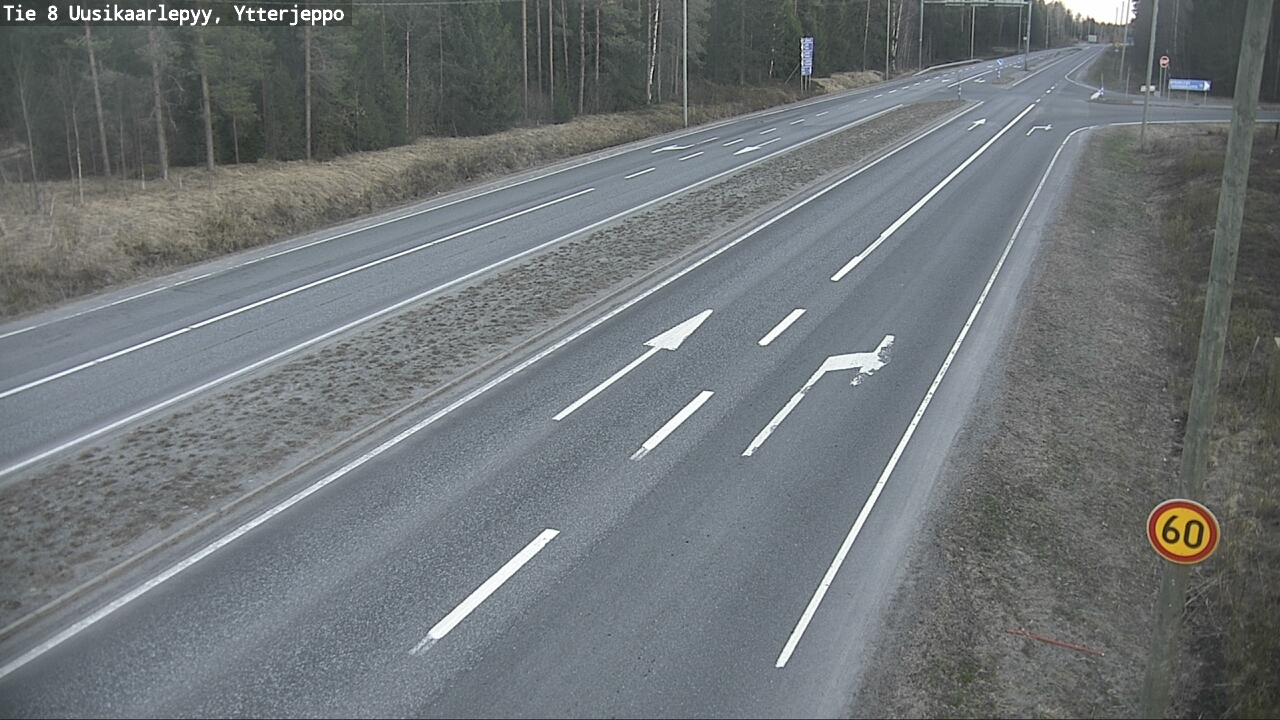 Kelikamerat Kuva Tie 8 Uusikaarlepyy, Ytterjeppo, Uusikaarlepyy, Pohjanmaa