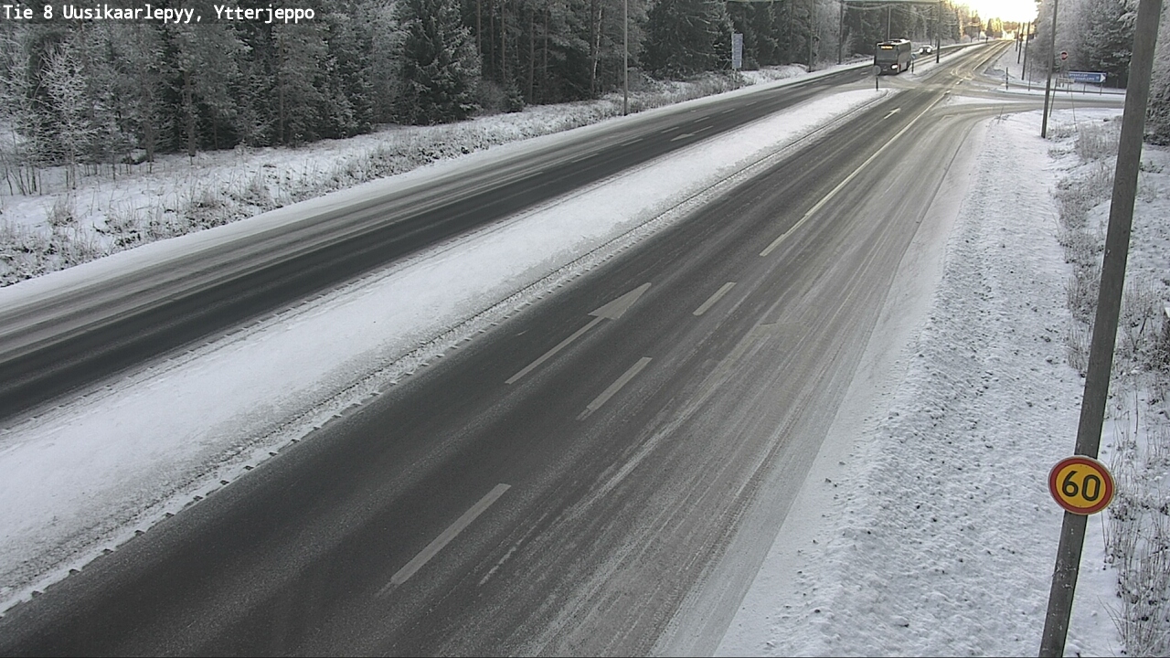 Weather Camera Image Väg 8 Nykarleby, Ytterjeppo, Uusikaarlepyy, Pohjanmaa