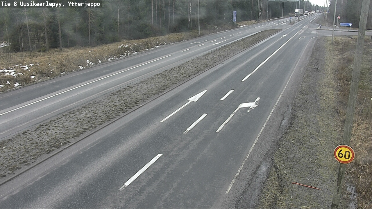 Weather Camera Image Road 8 Uusikaarlepyy, Ytterjeppo, Uusikaarlepyy, Pohjanmaa