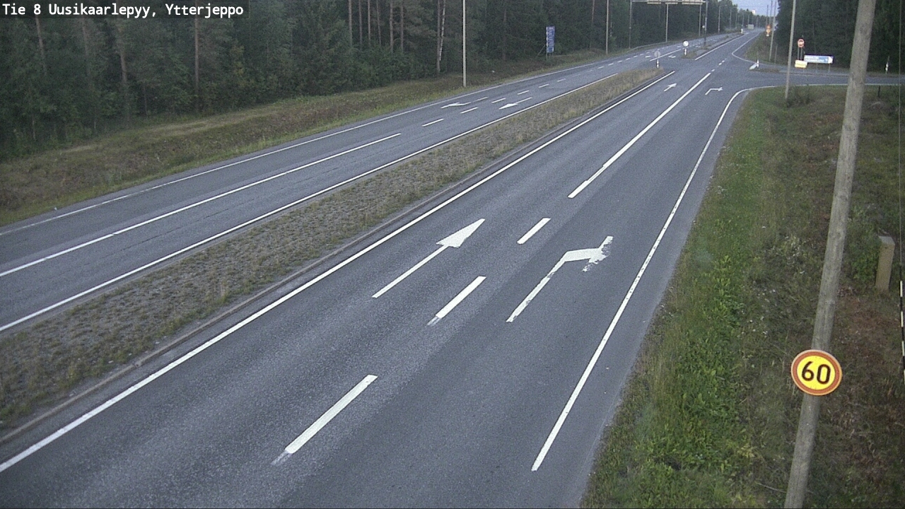 Weather Camera Image Road 8 Uusikaarlepyy, Ytterjeppo, Uusikaarlepyy, Pohjanmaa
