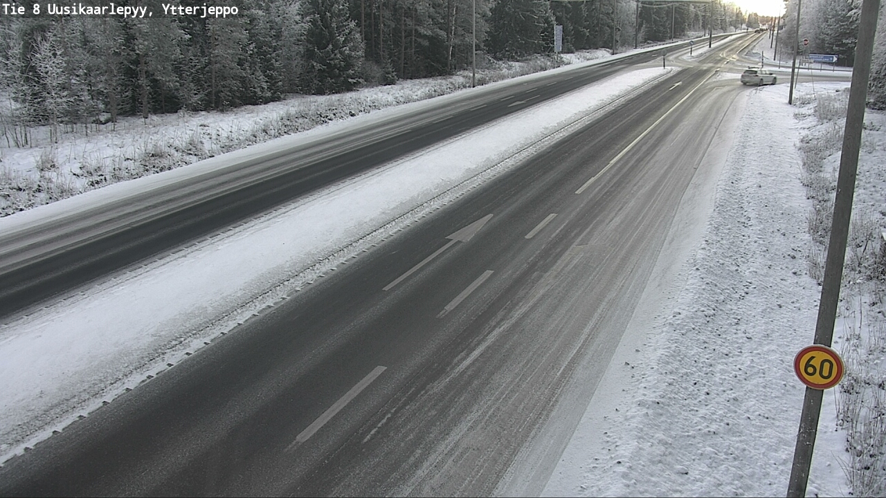 Weather Camera Image Väg 8 Nykarleby, Ytterjeppo, Uusikaarlepyy, Pohjanmaa