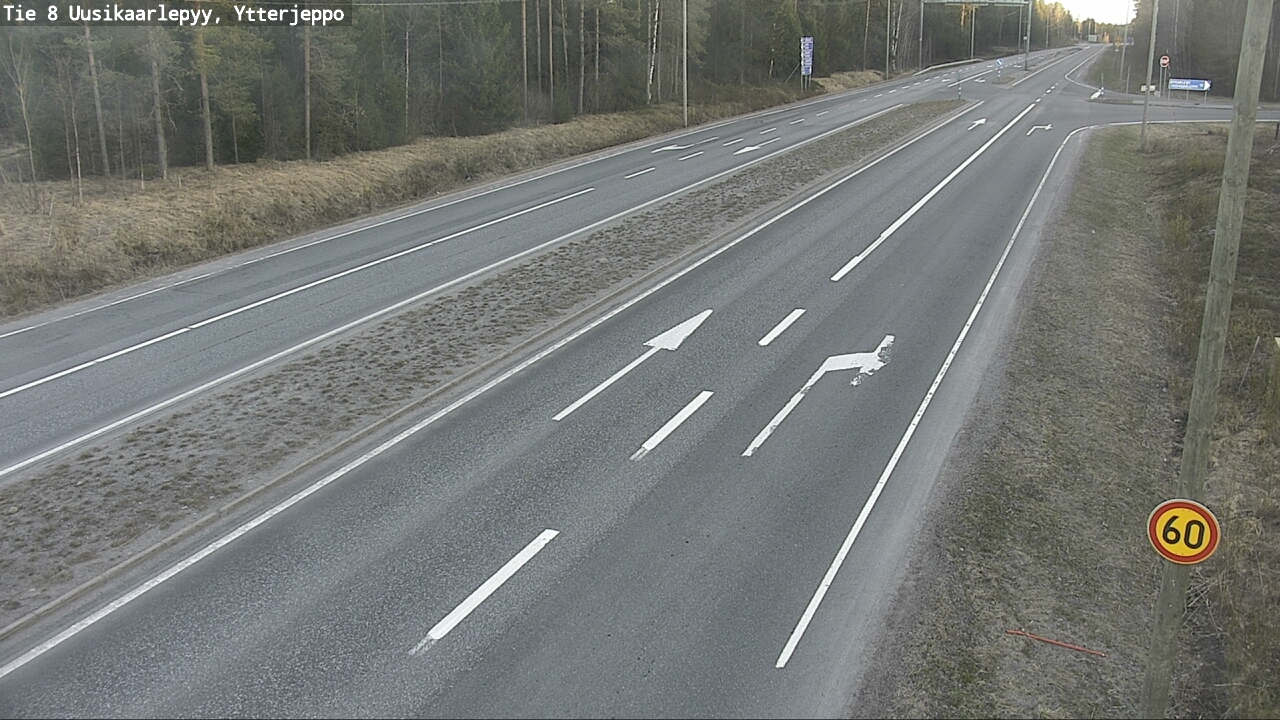 Kelikamerat Kuva Tie 8 Uusikaarlepyy, Ytterjeppo, Uusikaarlepyy, Pohjanmaa
