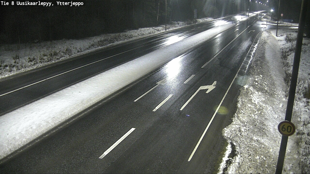Weather Camera Image Väg 8 Nykarleby, Ytterjeppo, Uusikaarlepyy, Pohjanmaa