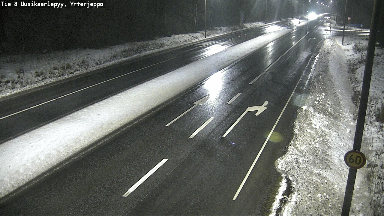 Weather Camera Image Väg 8 Nykarleby, Ytterjeppo, Uusikaarlepyy, Pohjanmaa