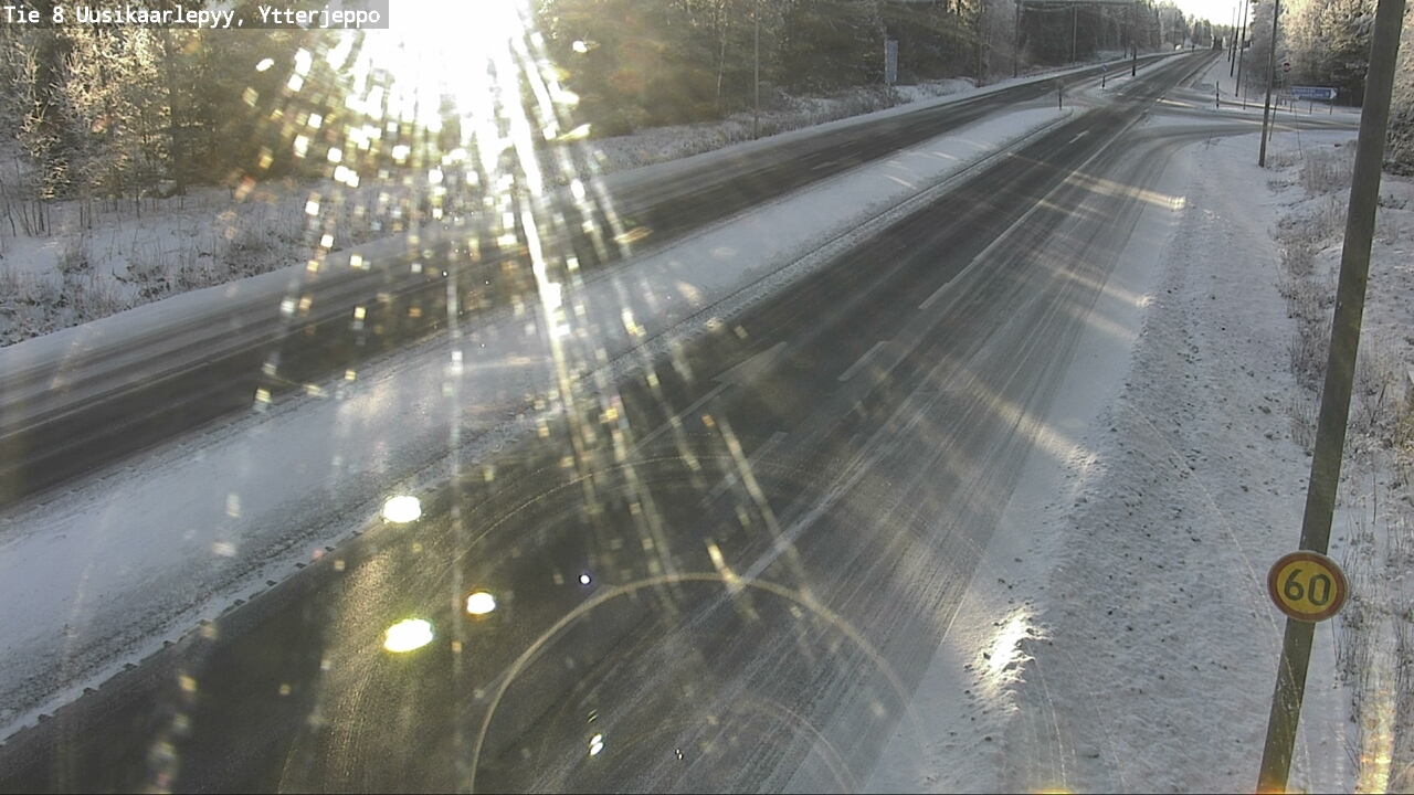 Weather Camera Image Road 8 Uusikaarlepyy, Ytterjeppo, Uusikaarlepyy, Pohjanmaa