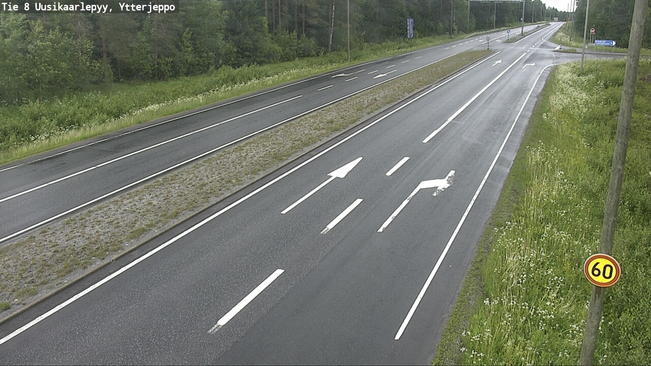 Weather Camera Image Road 8 Uusikaarlepyy, Ytterjeppo, Uusikaarlepyy, Pohjanmaa