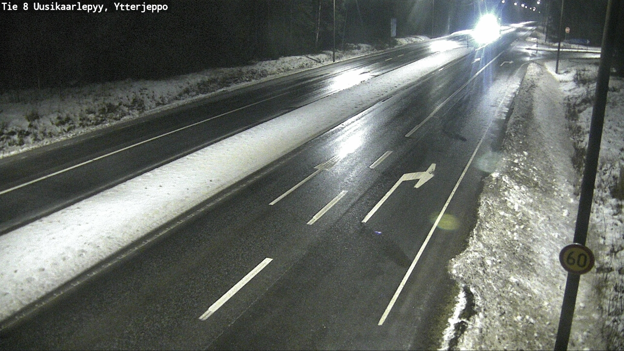 Weather Camera Image Väg 8 Nykarleby, Ytterjeppo, Uusikaarlepyy, Pohjanmaa