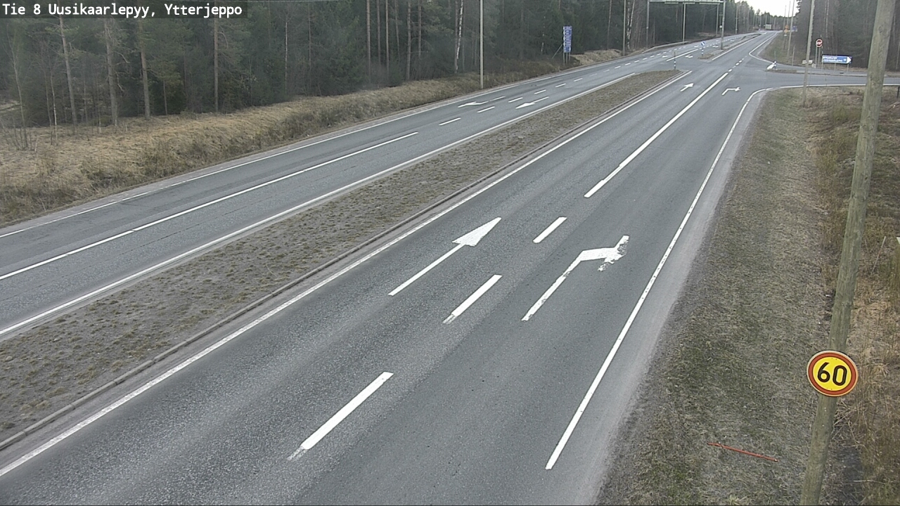 Weather Camera Image Väg 8 Nykarleby, Ytterjeppo, Uusikaarlepyy, Pohjanmaa