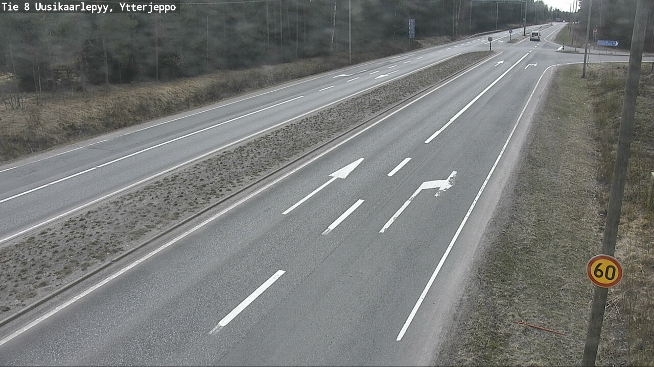 Weather Camera Image Väg 8 Nykarleby, Ytterjeppo, Uusikaarlepyy, Pohjanmaa