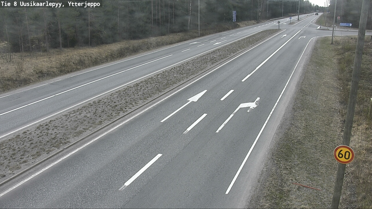 Weather Camera Image Väg 8 Nykarleby, Ytterjeppo, Uusikaarlepyy, Pohjanmaa