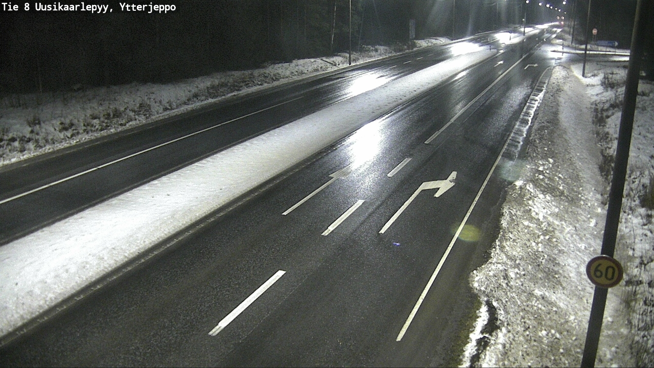 Weather Camera Image Väg 8 Nykarleby, Ytterjeppo, Uusikaarlepyy, Pohjanmaa