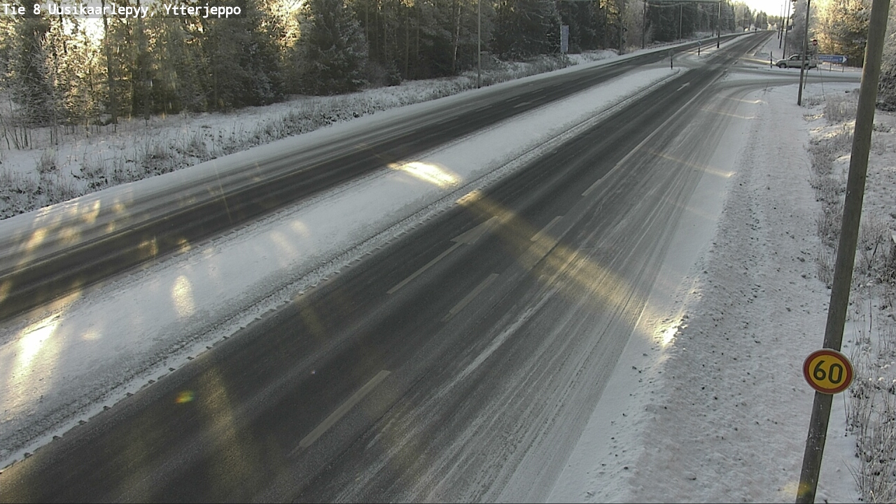 Weather Camera Image Road 8 Uusikaarlepyy, Ytterjeppo, Uusikaarlepyy, Pohjanmaa