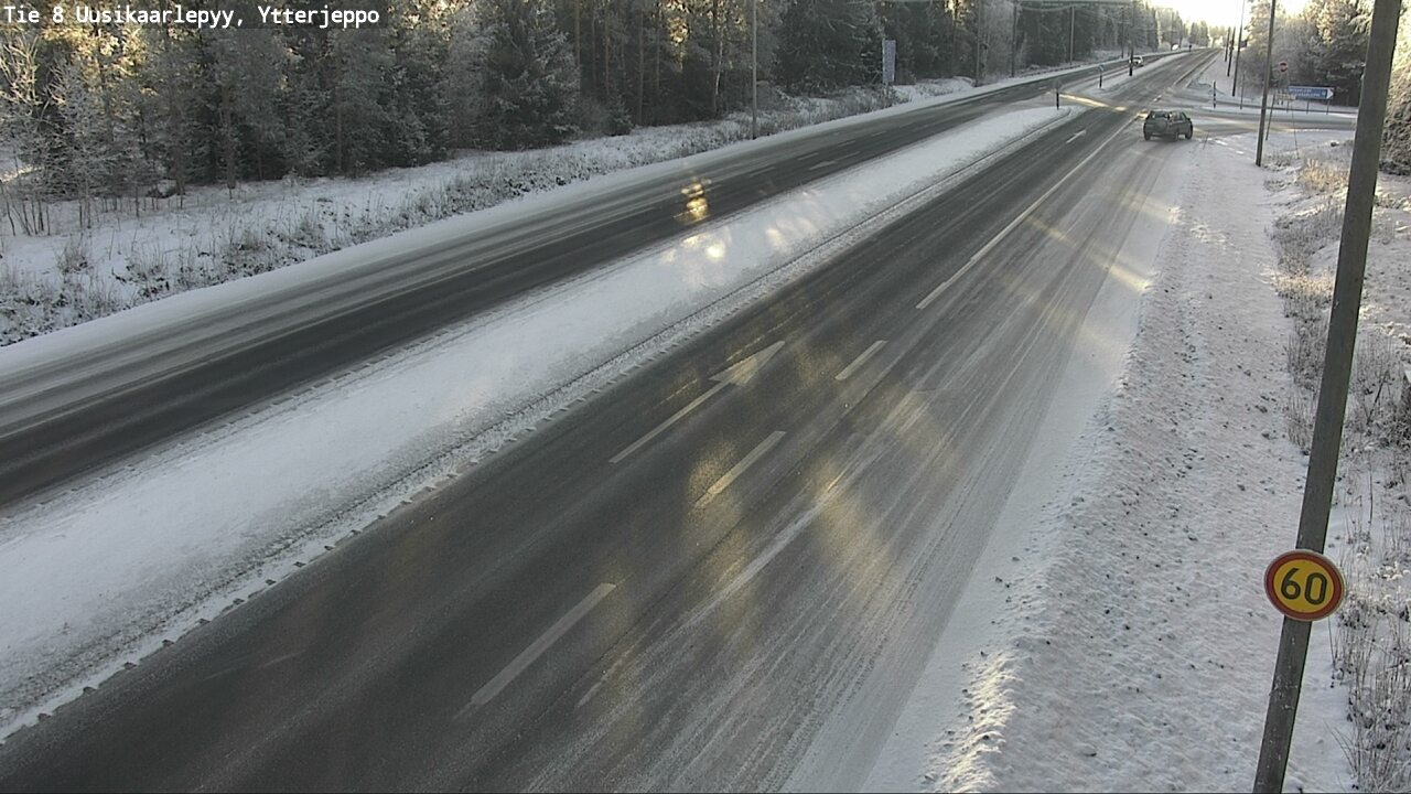 Weather Camera Image Road 8 Uusikaarlepyy, Ytterjeppo, Uusikaarlepyy, Pohjanmaa