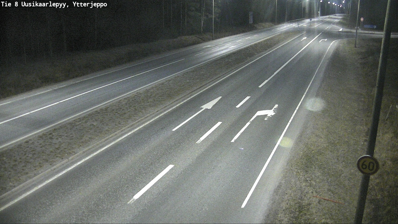 Weather Camera Image Road 8 Uusikaarlepyy, Ytterjeppo, Uusikaarlepyy, Pohjanmaa