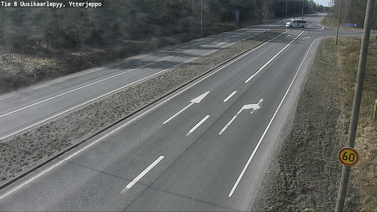 Weather Camera Image Väg 8 Nykarleby, Ytterjeppo, Uusikaarlepyy, Pohjanmaa